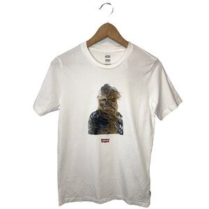 Levi’s‎  x Star Wars Chewbacca White Short Sleeve Crew Neck T Shirt​​​​